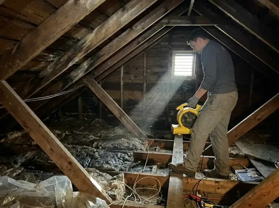 attic-water-damage-drying-proc-007 — frequently asked questions, Emergency Water Extraction & 24/7 Flood Response in Spearfi…